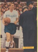 Football Danny Blanchflower signed 12x8 inch colour magazine photo page mounted to card. Good