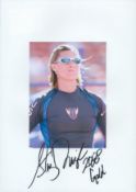 Athletics Stacy Dragila signed 12x8 inch colour photo. Stacy Renée Mikaelson known as Stacy Renée