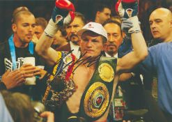Boxing Ricky Hitman Hatton signed 12x8 inch colour photo. Good condition. All autographs are genuine