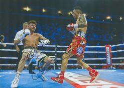 Boxing Mauricio Lara signed 12x8 inch colour photo. Mauricio Lara Acosta (born 23 February 1998)