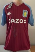 Football John McGinn signed Aston Villa replica home shirt size small. Good condition. All