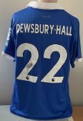 Football Kiernan Dewsbury-Hall signed Leicester City replica home shirt size medium. Good condition.