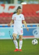 Football Niamh Charles signed 12x8 inch colour photo pictured in action for England. Niamh Louise