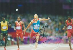 Athletics Felix Sanchez signed 12x8 inch colour photo. Felix Sanchez, (born August 30, 1977) is a