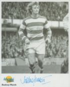 Rodney Marsh signed 10x8 inch Queens Park Rangers autographed editions black and white photo. Good