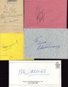 Golf. Collection of 11 Autographs on signature cards and vintage album page. Includes signatures