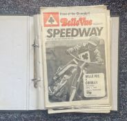 Speedway Collection of 30 Belle Vue Speedway Programmes Dating from 1977-1980. housed in a ring