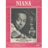 Geoff Love (1917-1991) British Composer Signed 'Niana' Sheet Music . Good condition. All