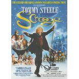 Tommy Steele Singer Signed Scrooge Flyer. Good condition. All autographs are genuine hand signed and