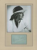 Gracie Fields 16x12 inch overall mounted signature piece includes signed album page and stunning