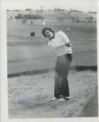 David Jones (Golfer) signed 10x8 inch vintage black and white photo with accompanying ALS dated 20