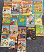 Comic Book Annuals Hardback Books plus Beano Comics and Beano Posters Collection. Some of the