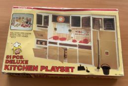 Vintage DELUXE KITCHEN Set 51pcs! Nasta Brand Doll House PlaySet. Vintage Deluxe Kitchen Set 51pcs
