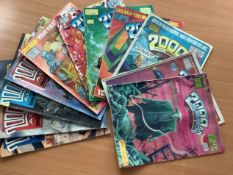 2000 AD Comics, Featuring Judge Dredd. 1987 to 1988 collection of 11 comics. November 1987 to