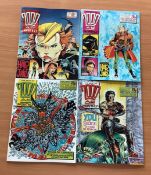 2000 AD Comics, Featuring Judge Dredd. 1988 collection of 4 comics. September 1988 to March 1989. In