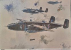 WW2 Colour Poster - Mitchell ll - Key Posters from an original painting by Michael Turner.