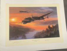 NIGHT HUNTERS OF THE REICH by Nicolas Trudgian WW2 Colour Print.. Limited edition 413 of 450. signed