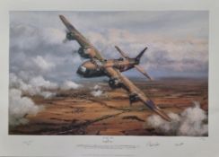 WW2 Colour Print Titled Sterling Service by Philip E. West. Signed by Philip West Artist, Miss