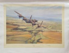 Climbing Out by Robert Taylor WW2 Colour Print. Limited Edition Signed by the Artist and Marshal