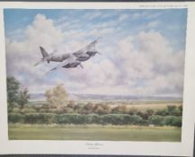 WW2 Colour Print Titled Sunday Afternoon by Geoffrey R. Herickx. Measures 23x17 inches appx. Good