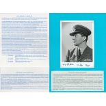 WW2. Wg Cdr H. M. Stephen CBE DSO DFC of 74th Squadron Battle of Britain signed 7 x 5 inch Black and
