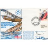 Group Captain G E Livock and Squadron Leader G F Hyams Signed FDC 65th Anniversary of the
