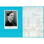 WW2. Sqn Ldr Nigel Rose 602 Squadron Battle of Britain signed 7 x 5 inch Black and White Photo.