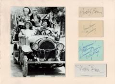 Beverley Hillbillies 16x12 inch overall multi signed signature piece includes 4 signed album pages