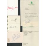 Political collection. Assortment of letters and compliment slips. Includes David Owen, Cyril