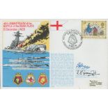 Admiral Sir Desmond Dreyer and Commander R B Jennings Signed FDC 40th Anniversary of the Battle of