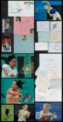 Tennis Collection of 28 Autographs From Past To Present on Various Items. Signatures include Heather