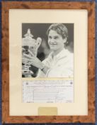 Roger Federer and Rafael Nadal 18x14 inch overall mounted and framed signature piece includes signed