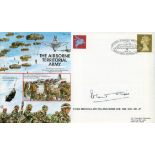Field Marshal Sir Roland Gibbs Signed and Flown FDC The Airborne Territorial Army (49th