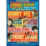American Solid Gold multi signed programme signatures include Bobby Vee and Little Eva on cover.