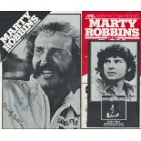 Don Everly and Marty Robbins signature pieces. Good condition. All autographs are genuine hand