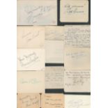 Mid-20th century entertainment collection. Amongst signatures are John Gielgud, Marjorie Sandford,