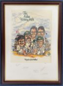 Cricket Australia Legends multi signed 32x23 inch limited edition print titled The Ashes Victory