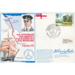 Rear Admiral D M Eckersley Maslin Signed FDC 70th Anniversary of the Arrival of Capt. R F Scott R.N.