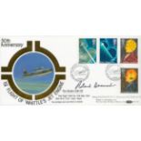 Wing Commander Roland P Beamont Signed and Flown Benham FDC 50th Anniversary - 1st Flight of