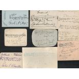 Classical music autograph music quotations collection. Includes Werner Egk, Charles Saunders,