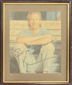 Kevin Costner signed 13x11 inch mounted and framed colour photo inscribed see you at the movies.