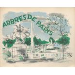 Arbres de Paris. Fontanarosa. Publisher's thick card covers, decorated and titled in colour. 11" x