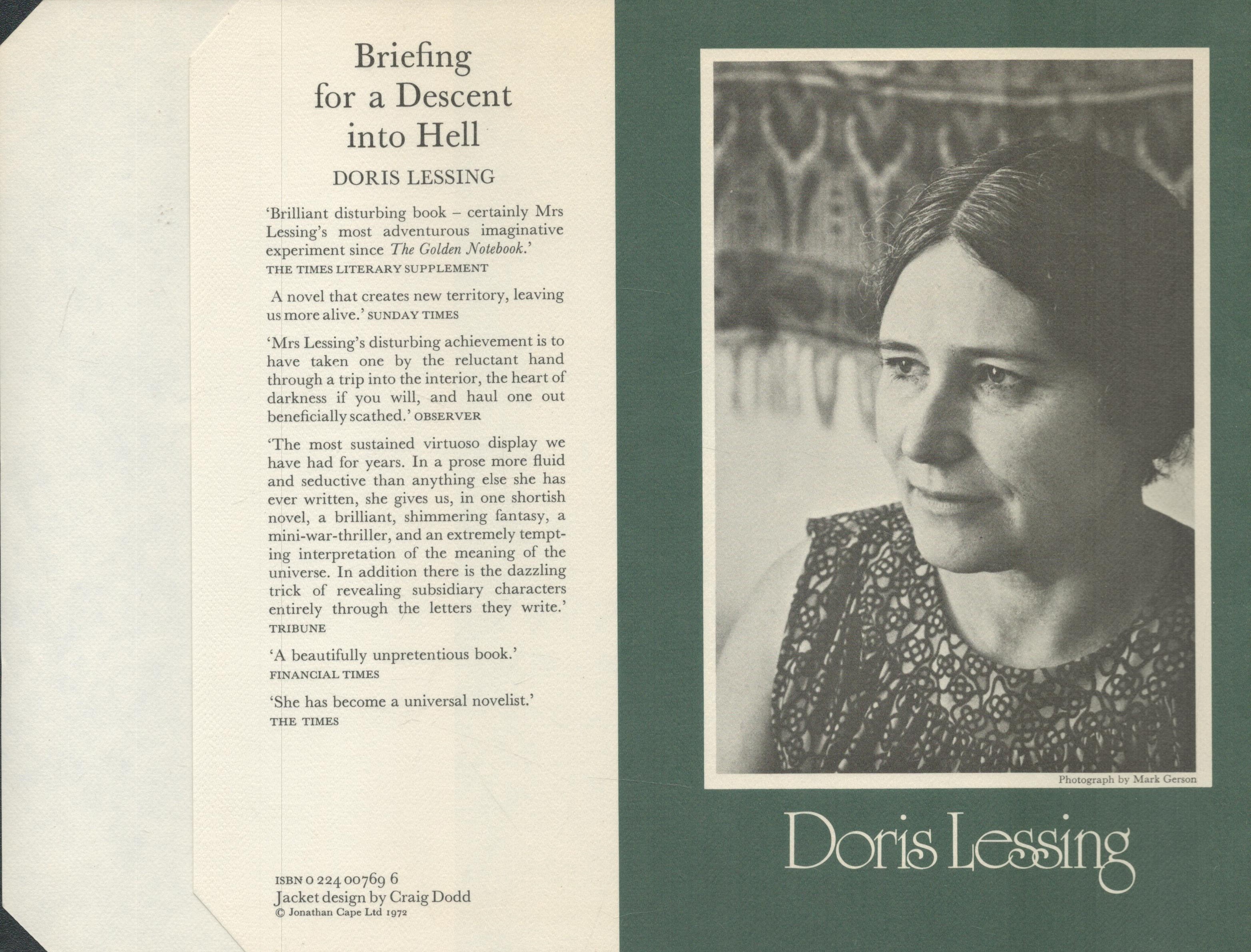 Doris Lessing The Story of a Non Marrying Man and Other Stories Publisher Jonathan Cape. Jacket - Image 2 of 2