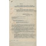 A three page letter from Lieutenant Colonel S. P. Morton, O. B. E. to the Secretary of State of
