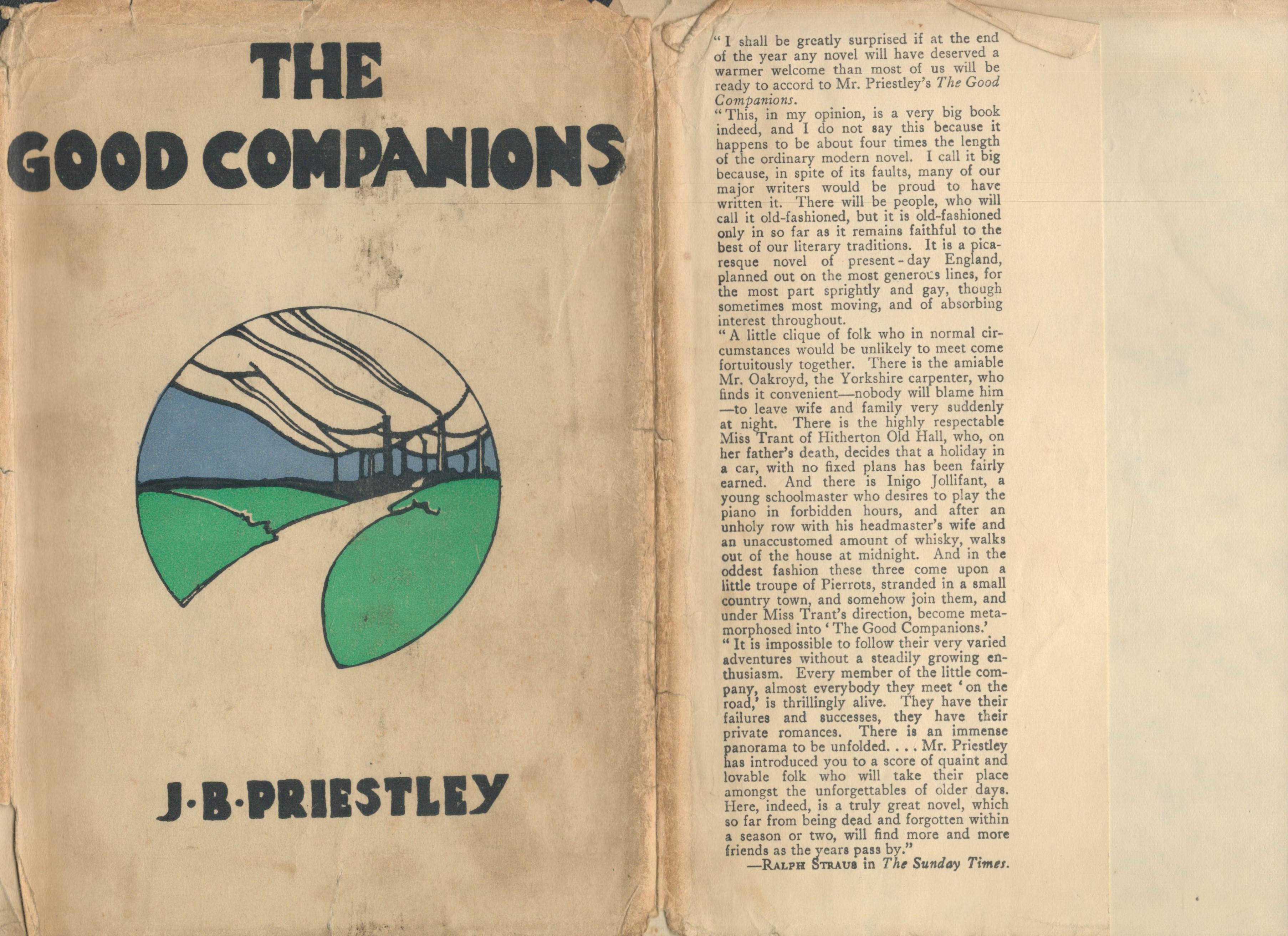 . J. B. Priestly The Good Companions Publisher Heinemann. Good condition. 1st edition. From single