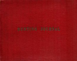 Hunting Journal from January 1949 to 1955. Journal kept by hunt member of various meetings,