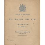 Review of the Fleet. By His Majesty the King at Spithead, 24th June 1911. List of ships with