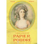 "Lehcaresor" Papier Poudré. Book containing cosmetic tissues (made in Great Britain) Excellent