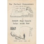 The Perfect Companions. Folded leaflet. An Auger high tensile, tailor made rod. Leaflet folded A4