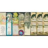 8 various bookmarks featuring animals, published by Gift Enclosure Bookmark, Frederick Warne and Co.